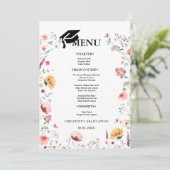 Wildflower Garden Afstudeerfeest Menu (Staand voorkant)