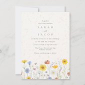 Wildflower Garden bruiloft uitnodiging (Voorkant)