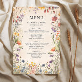  Wildflower Garden Chic Wedding Menu