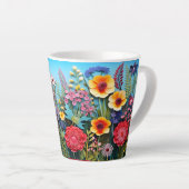 Wildflower Garden Coffee Mok – Bright Blue Sky De (Rechterhoek)