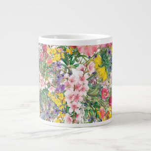 Wildflower Garden Floral Burst Natuur Geïnspireerd Extra Grote Beker