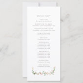 Wildflower Garden Floral Ceremony Program (Achterkant)