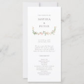 Wildflower Garden Floral Ceremony Program (Voorkant)