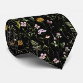 Wildflower Garden Floral Pattern Stropdas (Opgerold)