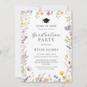 Wildflower Garden Graduation Party Invitation (Devant)