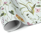 Wildflower Garden Pattern Cadeaupapier (Rol Hoek)