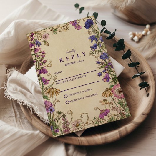  Wildflower Garden RSVP Kaartje