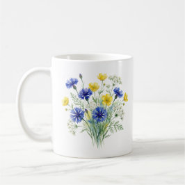 Wildflower Garden Watercolor Art Koffiemok