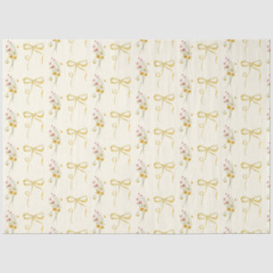 Wildflower gele jongen Baby in Bloom Tissuepapier