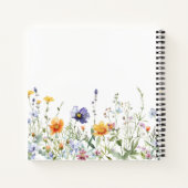 Wildflower gepersonaliseerd notitieboek (Achterkant)