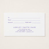 Wildflower Gift Kaart (Achterkant)