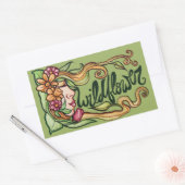 Wildflower Goddess Rechthoekige Sticker (Envelop)