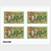 Wildflower Goddess Rechthoekige Sticker (Vel)