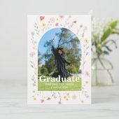 Wildflower graduation invitation (Debout devant)