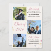 Wildflower graduation invitation (Dos)