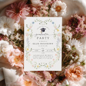 Wildflower Graduation Party Invitation