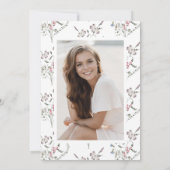 Wildflower Graduation Party Kaart (Achterkant)