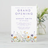 Wildflower Grand Opening Kaart (Staand voorkant)