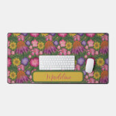 Wildflower Groen Bloempatroon Bureaumat (Keyboard & Muis)