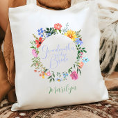 Wildflower Grootmoeder van de bruid bruiloft Tote Bag