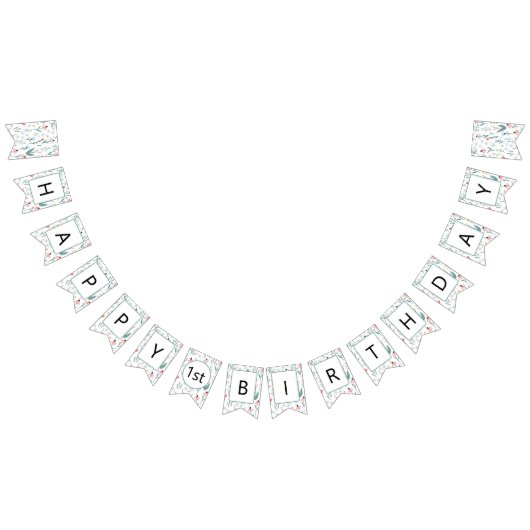 Wildflower Happy Birthday Banner (Alle)