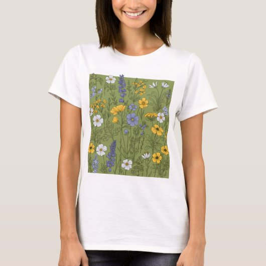 Wildflower Harmony T-shirt (Voorkant)