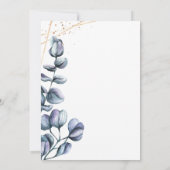 Wildflower Harmony Wedding Invitation Kaart (Achterkant)