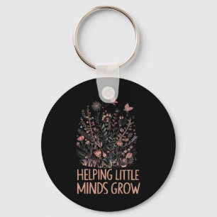 Wildflower Helpt Kleine Geesten Groeien Leraar Rug Sleutelhanger