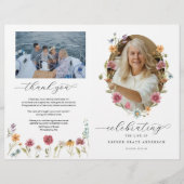 Wildflower-herdenkingsdienst Funeral Programma Flyer (Voorkant)