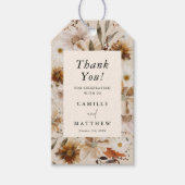 Wildflower Herfst Bloemen Bruiloft Cadeaulabel (Voorkant)