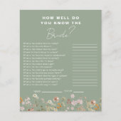 Wildflower Hoe goed ken je de bruid? (Voorkant)