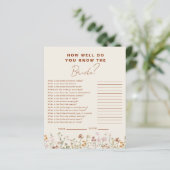 Wildflower Hoe goed ken je de bruid? (Staand voorkant)