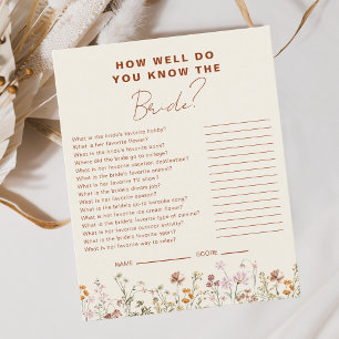 Wildflower Hoe goed ken je de bruid? Flyer