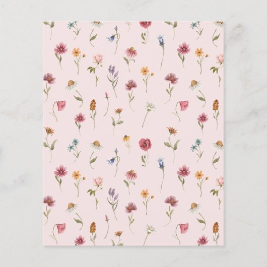 Wildflower Hoe oud waren bruid en bruidegom spel (Achterkant)