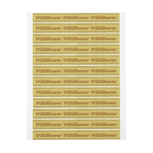 Wildflower Honey Jar Security Seal Doda Labels (Vel)