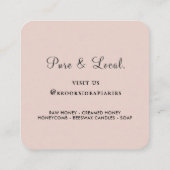 Wildflower Honingraat & Bee Apiary Visitekaartje (Achterkant)