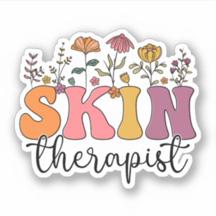 Wildflower Huidtherapeut Esthetician Huidverzorgin Sticker