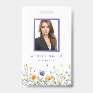Wildflower ID-badge Badge