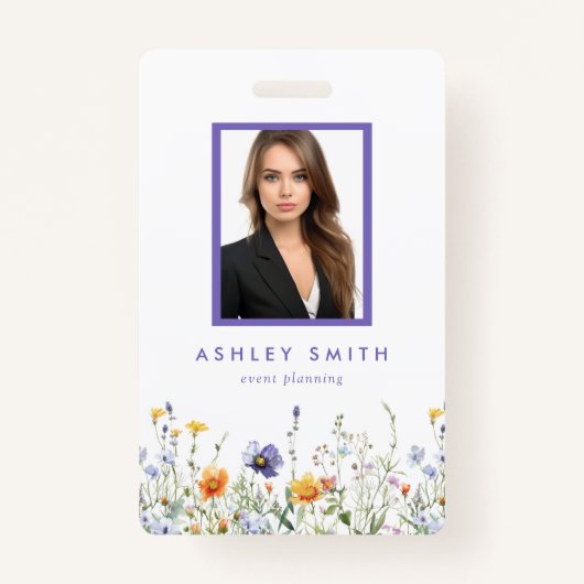 Wildflower ID-badge Badge (Voorkant)