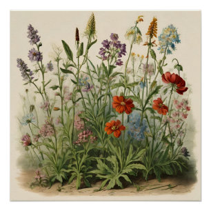 Wildflower Illustratie Perfect Poster