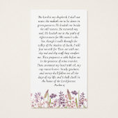 Wildflower in liefdevolle herinnering Gebed Kaart (Achterkant)