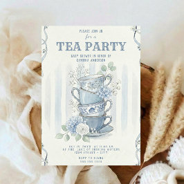 Wildflower-Inspired Tea Party Baby Shower Kaart