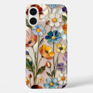 Wildflower iPhone Hoesje Kleurrijk Gebrandschilder