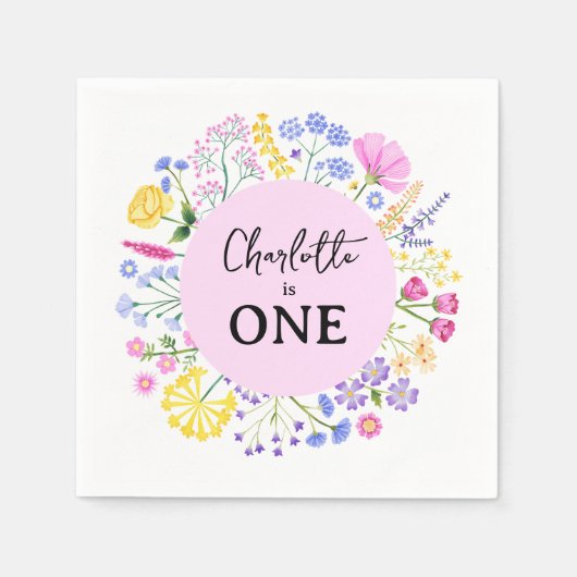 Wildflower is de eerste verjaardagsbloem van een m servet (Voorkant)