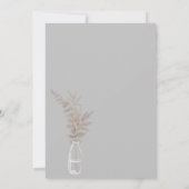 Wildflower Jars Boho Wedding Invitation Kaart (Achterkant)