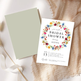 Wildflower Krans Liefde in Bloom Vrijgezellenfeest Kaart