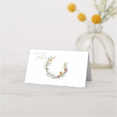 Wildflower krans tabel nummer (Achterkant)