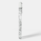 Wildflower Krans wit en zwart Gepersonaliseerd Case-Mate iPhone Case (Achterkant / Rechts)