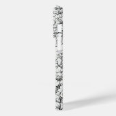 Wildflower Krans wit en zwart Gepersonaliseerd Case-Mate iPhone Case (Achterkant / Links)