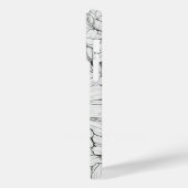 Wildflower Krans wit en zwart Gepersonaliseerd Case-Mate iPhone Case (Achterkant / Links)